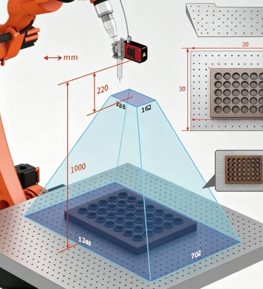 Vision system for robotic welding seam tracking and part location
