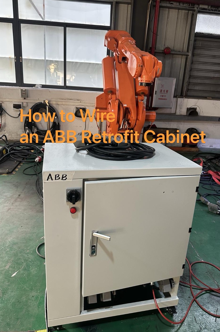 ABB robot retrofit cabinet wiring