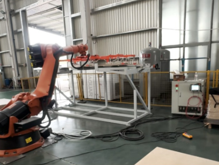 Retrofit cabinet commissioning on a gantry-style handling cell